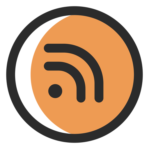 Rss colored stroke icon PNG Design