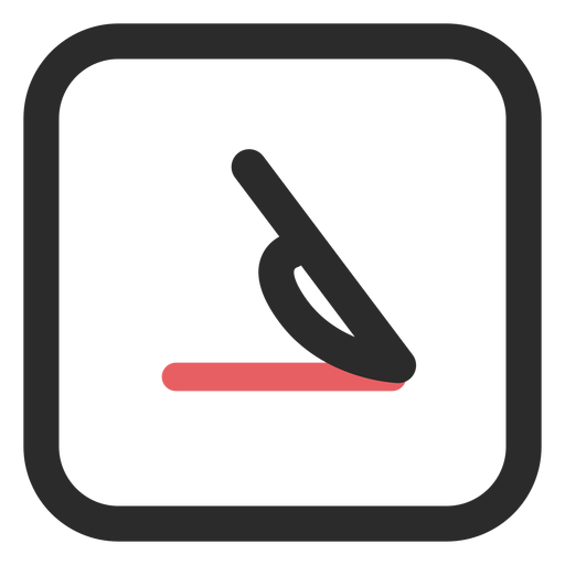 Scalpel colored stroke icon