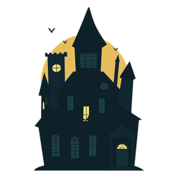 Casa embrujada de halloween de miedo Diseño PNG