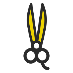 Icono de trazo de color de tijeras Diseño PNG