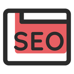 Icono de trazo de color seo Diseño PNG