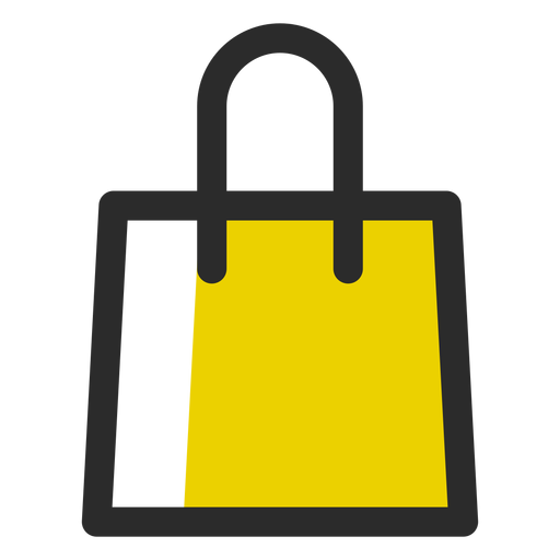 Shopping bag colored stroke icon PNG Design