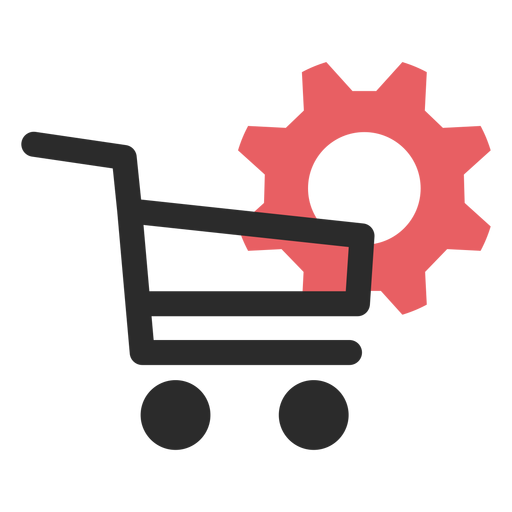 Shopping settings colored stroke icon PNG Design