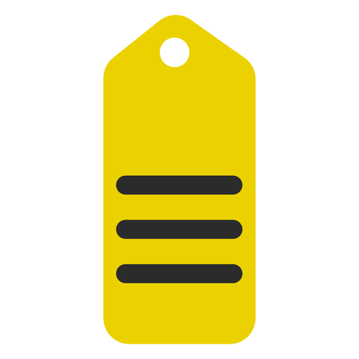 Icono de trazo de color de etiqueta de compras Diseño PNG