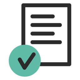 Signiertes Vertragssymbol PNG-Design