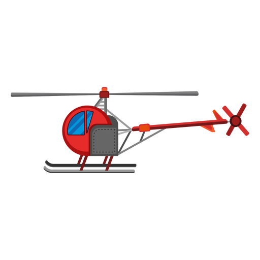 Single seat helicopter icon PNG Design