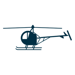 Silueta de helicóptero de un solo asiento. Silueta de helicóptero de un solo asiento.