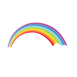 Sky rainbow element Sky rainbow element