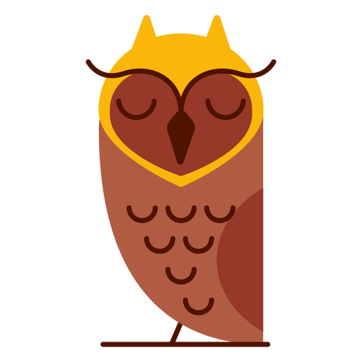 Sleepy owl illustration