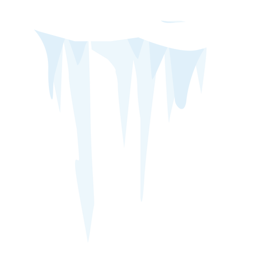 Snow icicle icon