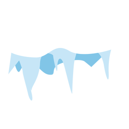 Snow icicles cap icon PNG Design
