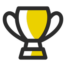 Ícone de traço colorido troféu esportes Ícone de traço colorido troféu esportes