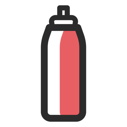 Botella de agua deportiva color trazo