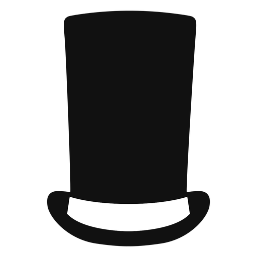 Icono plano de sombrero de tubo de estufa Diseño PNG