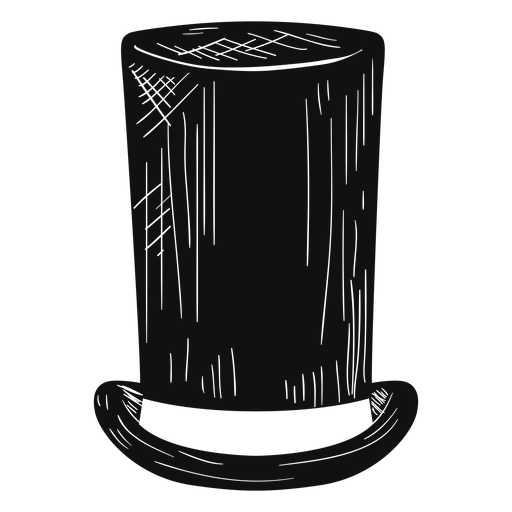 Icono de esbozo de sombrero de tubo de estufa Diseño PNG