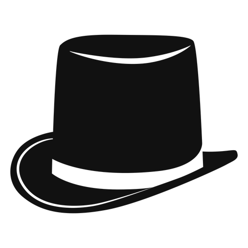 Top hat flat icon PNG Design