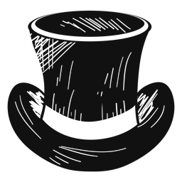 Ícone de desenho de cartola Desenho PNG