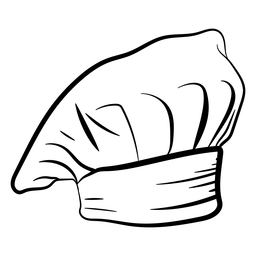 Chapéu Toque desenhado à mão Desenho PNG