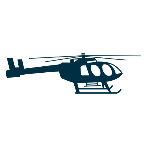 Utility helicopter silhouette PNG Design