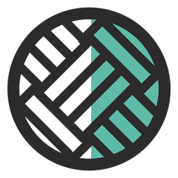 Volleyball ball colored stroke icon PNG Design