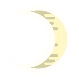 Ícone de lua crescente Desenho PNG