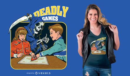 Deadly Games Funny Parody T-shirt Design Deadly Games Funny Parody T-shirt Design