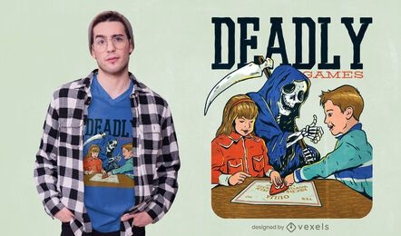 Deadly Games Funny Parody T-shirt Design