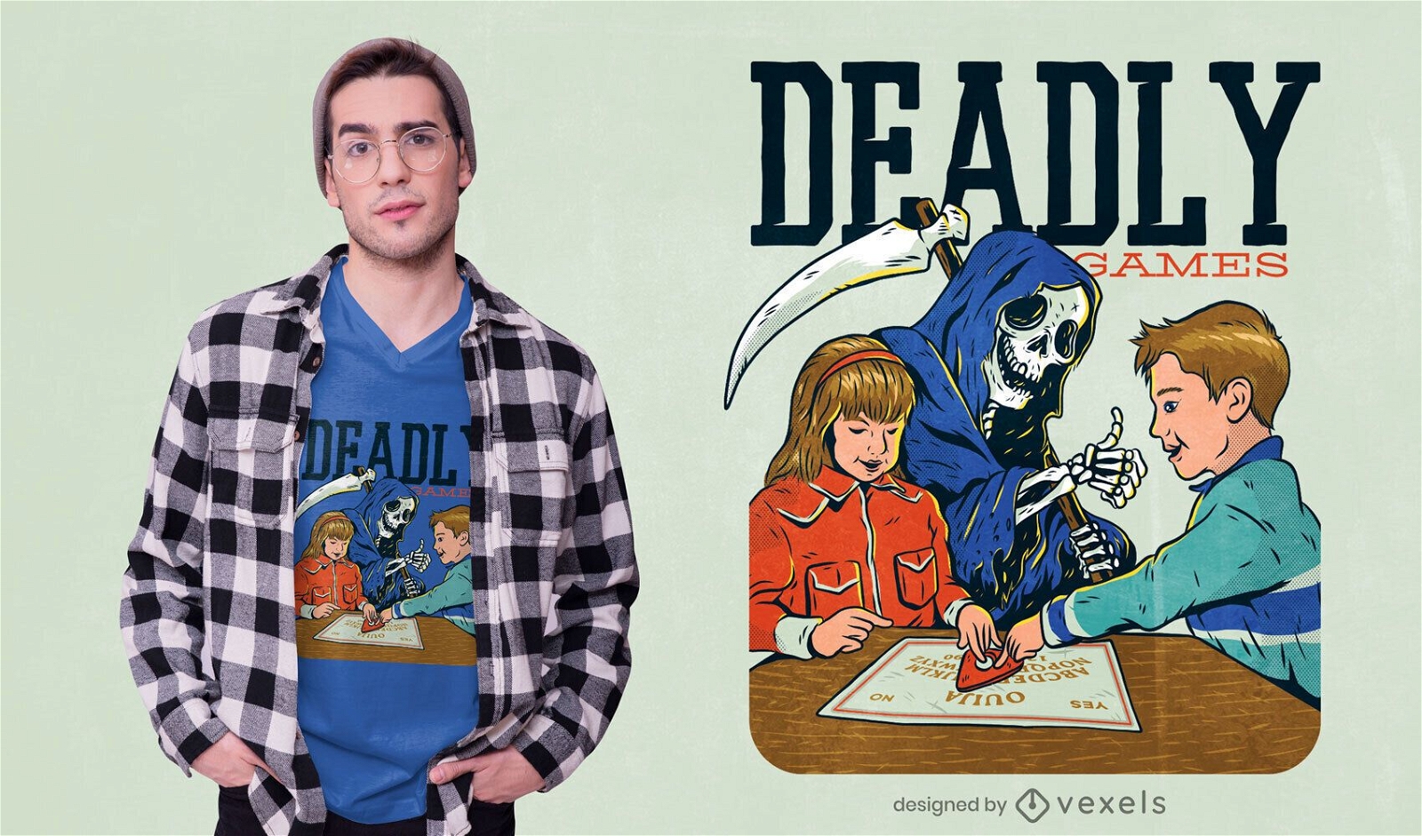 Diseño de camiseta Deadly Games Funny Parody