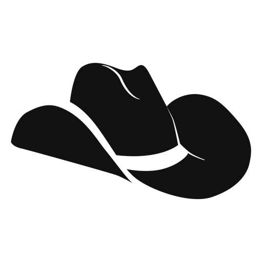 Western hat flat icon