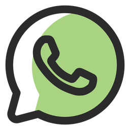 Ícone de traço colorido WhatsApp Ícone de traço colorido WhatsApp