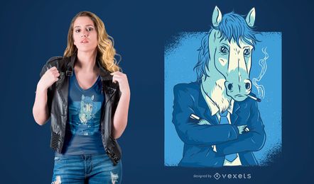 Horse in Business Suit T shirt Design Horse in Business Suit T-shirt Design