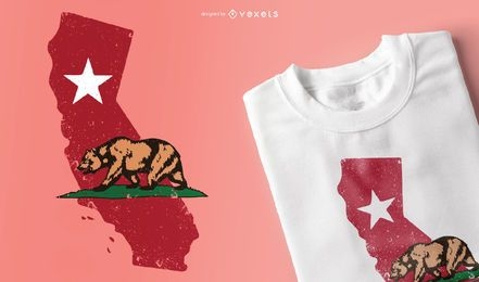 California t-shirt design