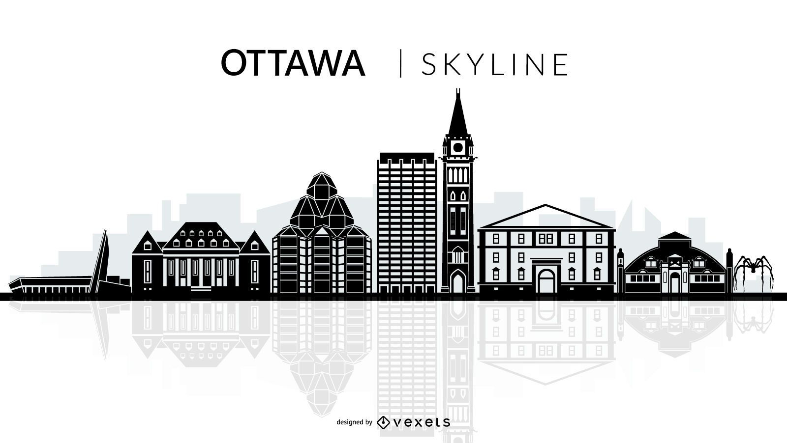 Silueta del horizonte de Ottawa
