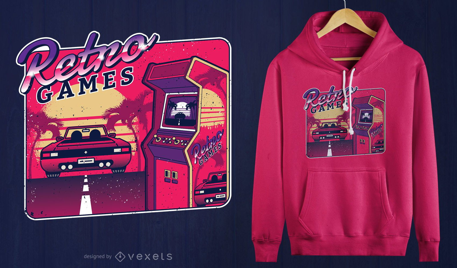 Dise?o de camiseta Retro Gaming Arcade