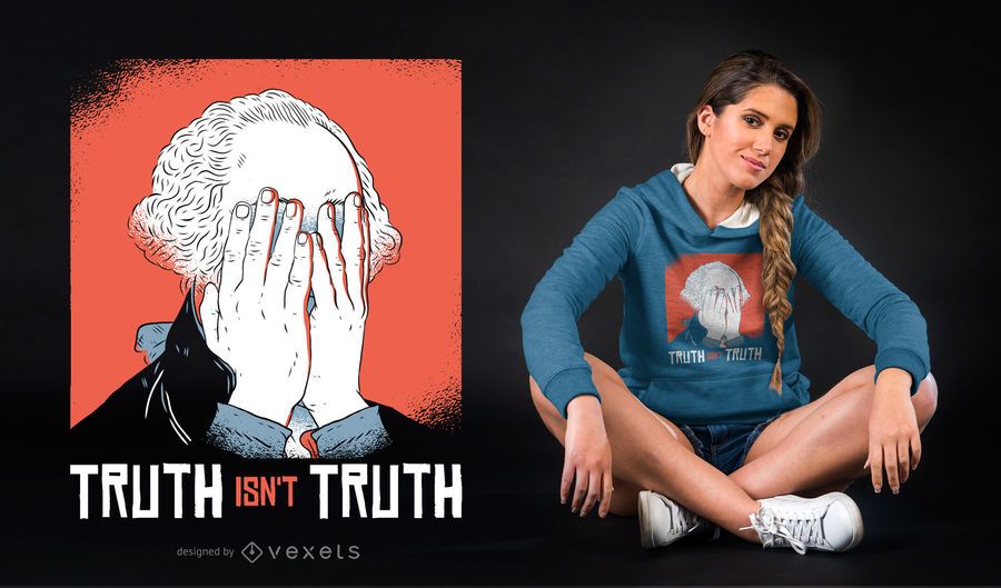 Projeto do t-shirt do facepalm de George Washington Projeto do t-shirt do facepalm de George Washington