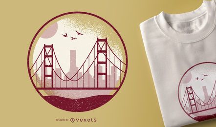 Golden Gate t-shirt design Golden Gate t-shirt design