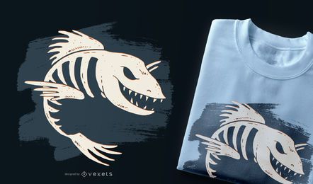 Fish bone t shirt design Fish bone t-shirt design