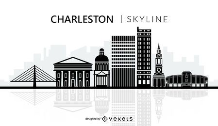 Charleston city skyline silhouette Charleston city skyline silhouette