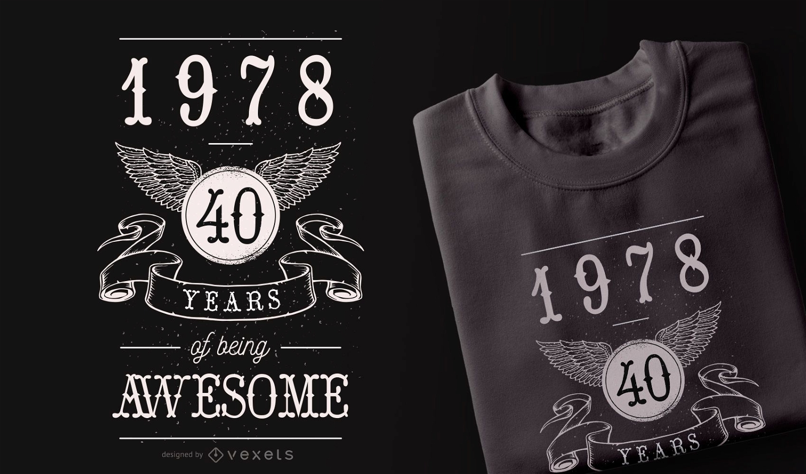 40 anos de design incr?vel de camisetas
