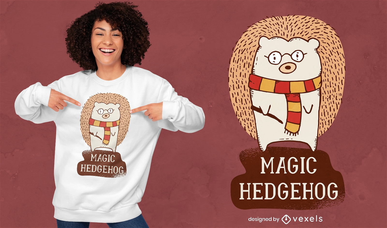 Hedgehog Parody T-shirt Design