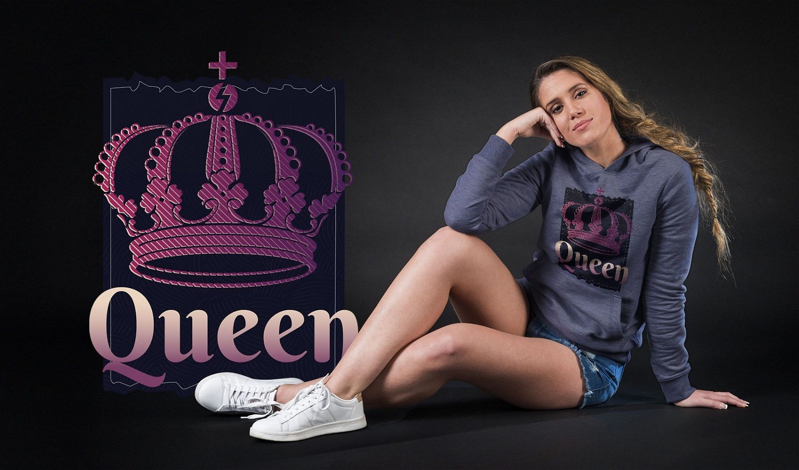 Dark Queen Crown T-shirt Design