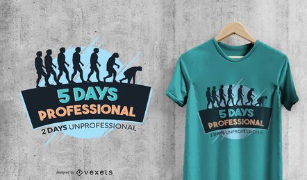 Fiesta divertida de la camiseta del fin de semana