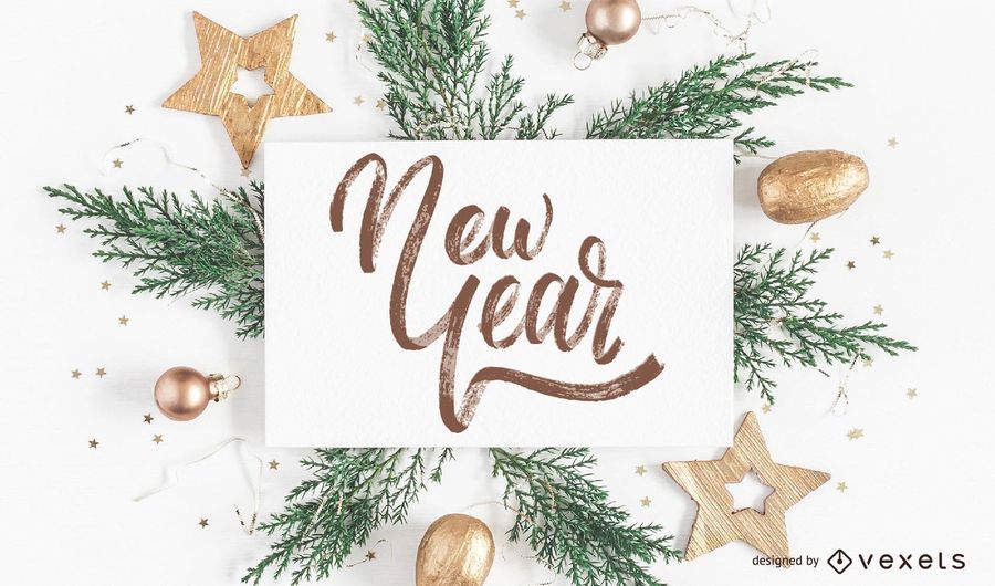 New Year handwritten lettering New Year handwritten lettering