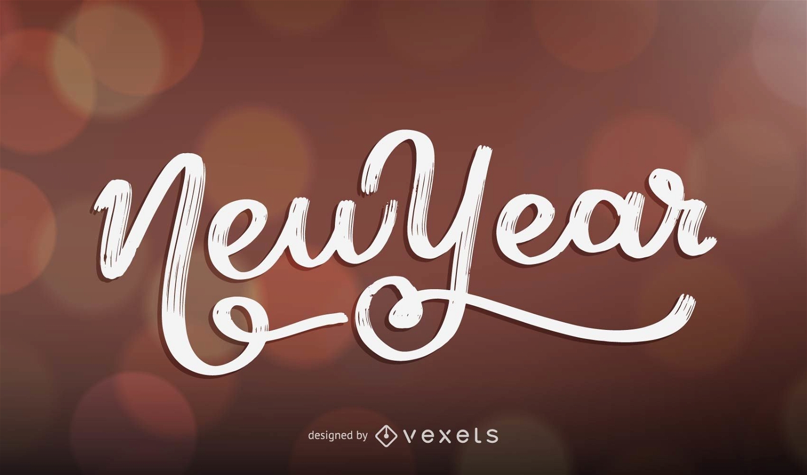 New Year lettering design