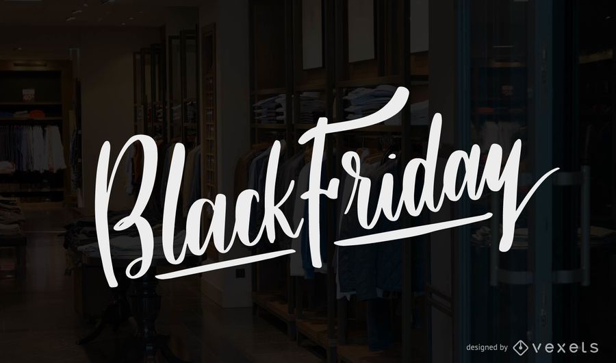 Vector de letras de viernes negro Vector de letras de viernes negro