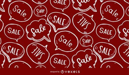 Sale speech bubble pattern