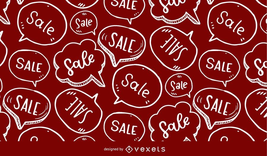 Sale speech bubble pattern Sale speech bubble pattern