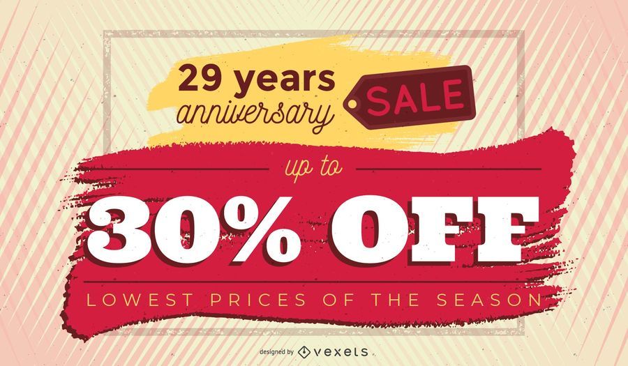 Banner de venta de aniversario Banner de venta de aniversario