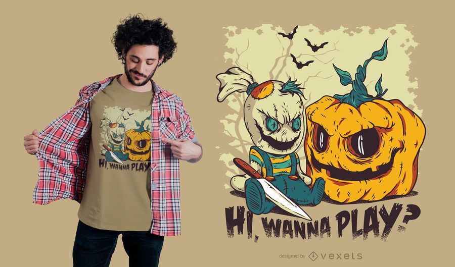 Diseño de camiseta de Halloween Evil Diseño de camiseta de Halloween Evil