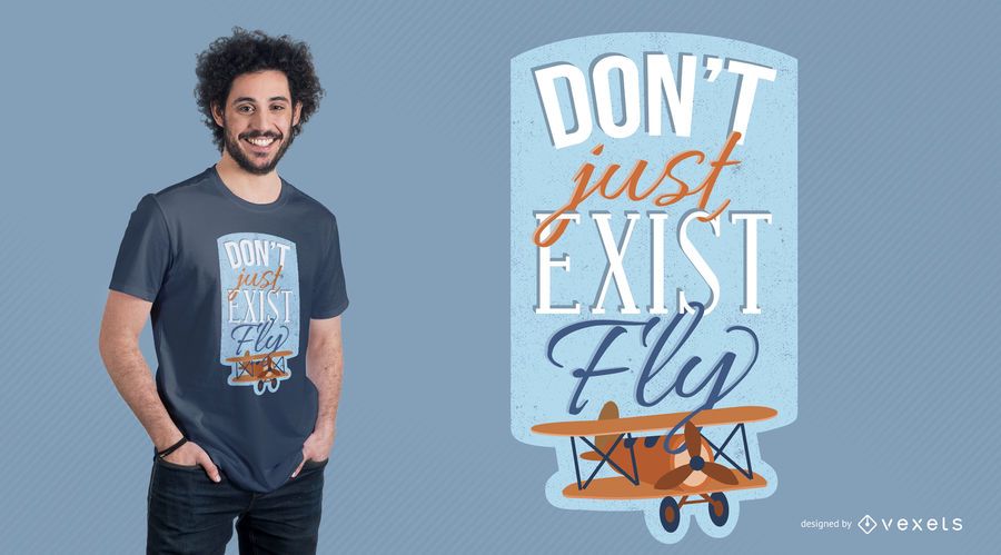 Aviator Airplane Quote T-shirt Design Aviator Airplane Quote T-shirt Design